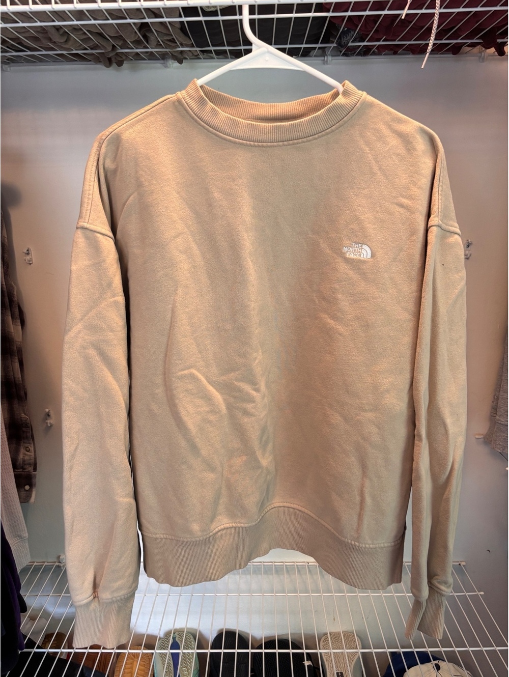 The North Face Women's Beige Crewneck Sweatshirt Size Small